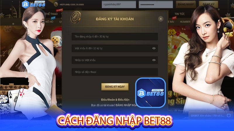 Cách đăng nhập bet88